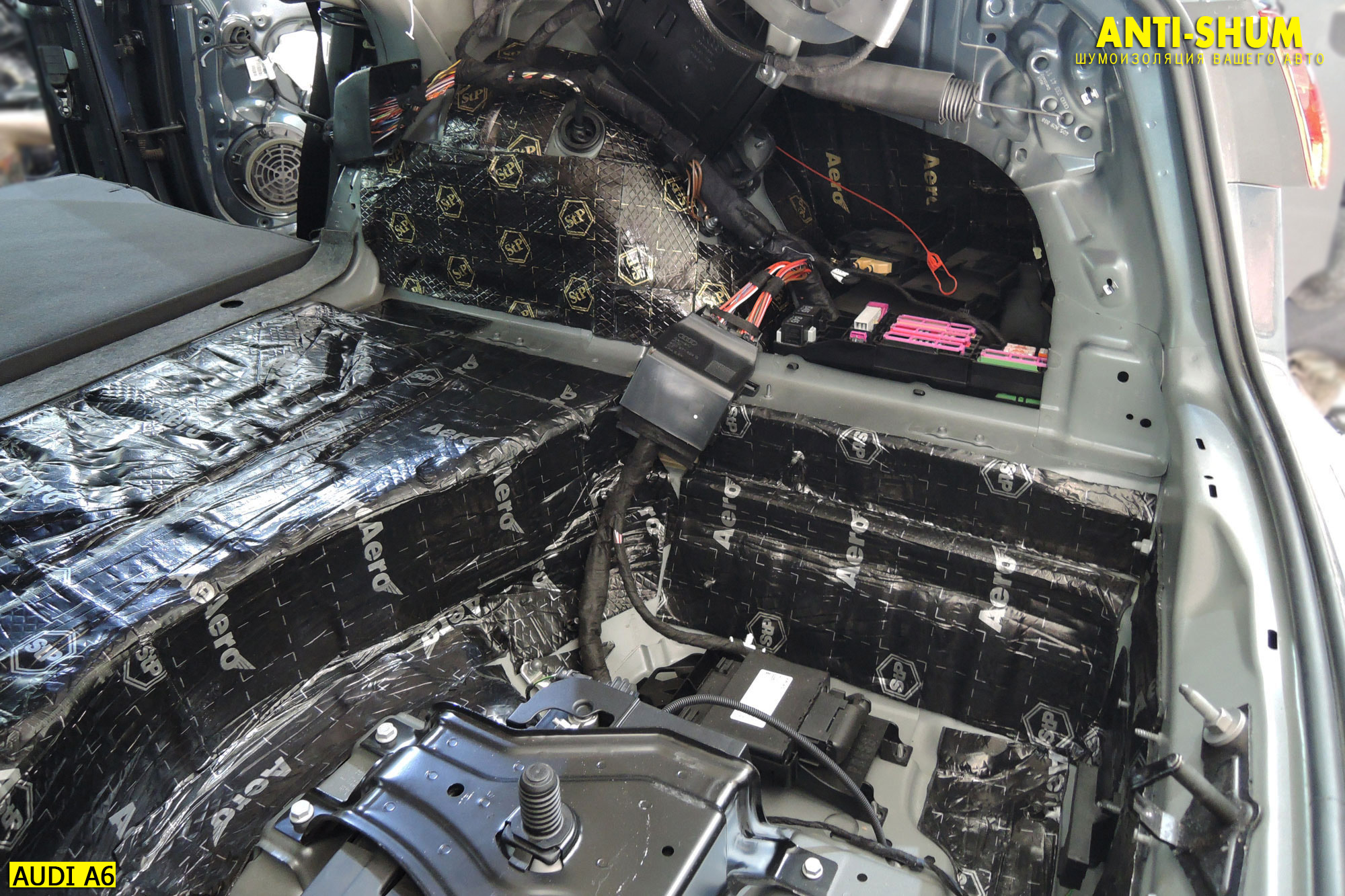 Полная шумоизоляция Audi A6 C7 в Алматы за 1 день всего салона